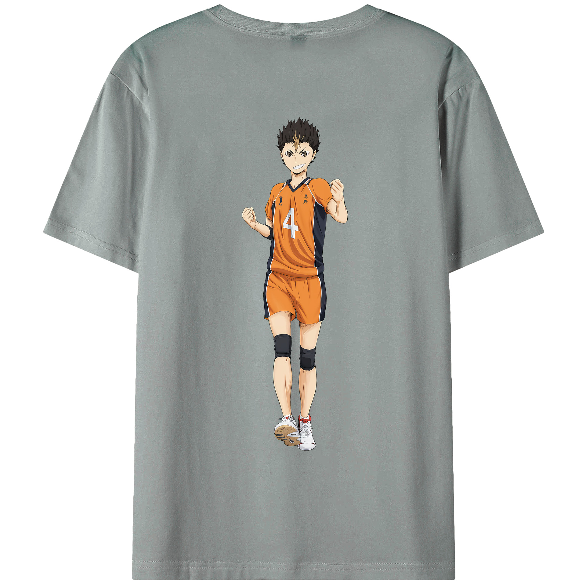 （画像用） ハイキュー!! Haikyu!! 綿100％ メンズ半袖Tシャツ（バックプリント） 通気性